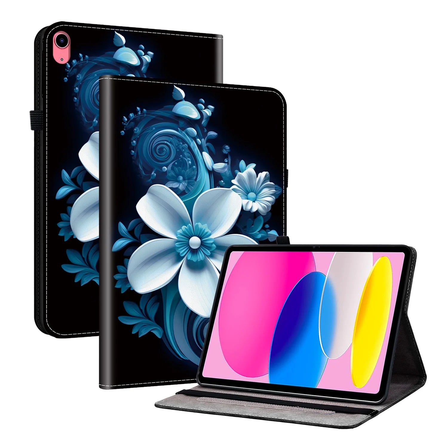 Premium Lederhülle für iPad Air 13 (2025), iPad 10.9, iPad Pro 11 & 12.9, iPad 5.–8. Gen & iPad mini – Stoßfeste Schutzhülle mit Soft-TPU