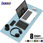 DUNNO XXL Schreibtischunterlage aus PU-Leder – Wasserdichte Desk Mat mit Wildleder-Unterseite, Großes Gaming Mousepad & Tastaturunterlage für Büro und Homeoffice