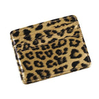 Leopard Cartes en cuir PU – Modischer ID- &amp; Creditkartenhalter im Animal-Design | Mini portefeuille élégant pour femmes