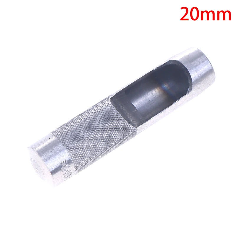 Rundloch Leder Stanze 3–25 mm en Stahl – Präziser Hohl-Lochstanzer für Leder, Kunststoff, Gummi &amp; Dichtungen (DIY Werkzeug) 