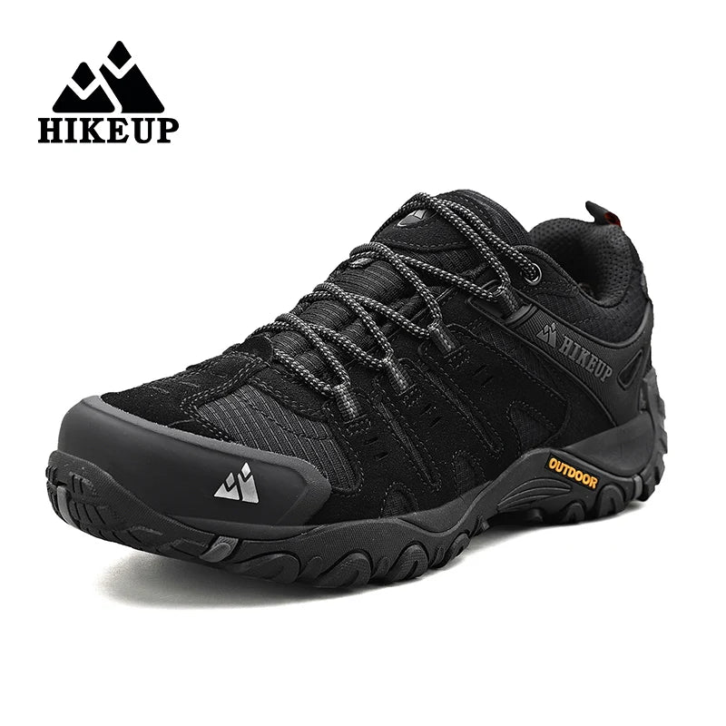 HIKEUP Herren Wanderschuhe – Trekking Sneakers aus Wildleder, rutschfest, strapazierfähig für Outdoor, Walking und Jagd