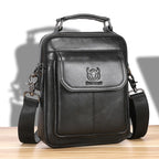 BULLCAPTAIN Herren Leder Schultertasche – Bolso bandolera retro multifuncional para tableta de 7,9"