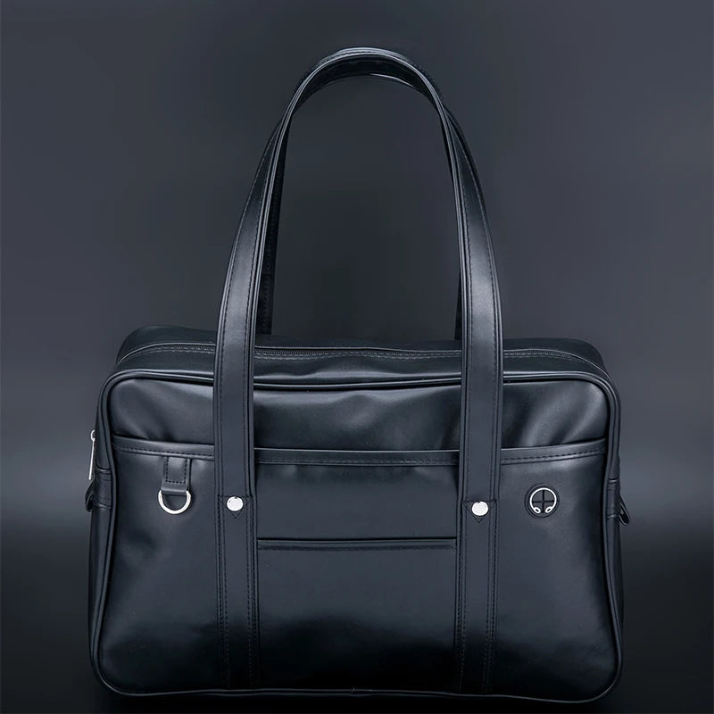 Studenten-Handtasche aus wasserdichtem PU-Leder – Einzelschulter-Tasche für Männer & Frauen, Ideal für Dokumente und Pendler