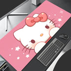Pinkes Leder Mouse Pad für Mädchen mit Hello Kitty – Gaming & Office Schreibtischunterlage von Sanrio
