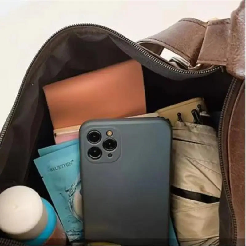 Sac fourre-tout en cuir PU pour femmes – Sac à bandoulière vintage décontracté avec une grande capacité et un style élégant