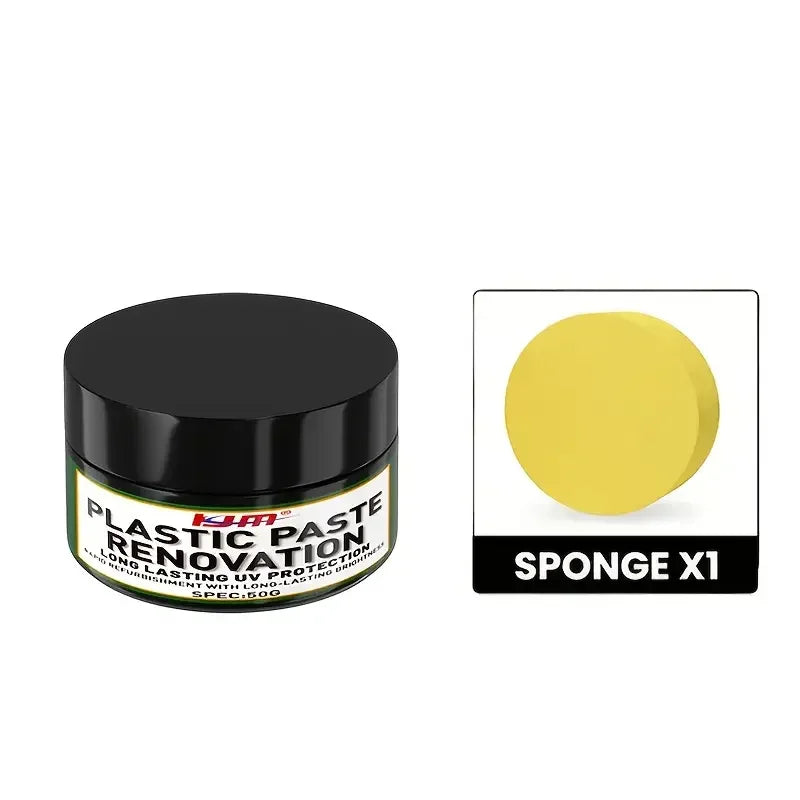 Universal Leder- & Kunststoff Reparatur Polierwachs – Auto Innenraum Pflegecreme für Leder, Kunststoff & Gummi