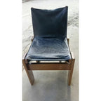 Japanischer Retro Esszimmerstuhl aus Massivholz & Leder – Antiker Designer Armlehnenstuhl im Light-Luxury-Stil für Küche & Café