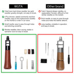 WUTA Leder Handnähmaschine Speedy Stitcher – Profi Nähahle Set für Leder, Canvas & Reparaturen