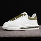 HUISONG Herren Sneakers – Designer Casual Schuhe aus Leder, Plattform-Sneaker, modisch & komfortabel für Alltag und Walking