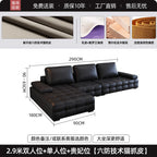 Luxuriöses Designer Leder-Ecksofa im italienischen Stil – Moderne Relax-Wohnlandschaft in L-Form aus Echtleder, individuell konfigurierbar