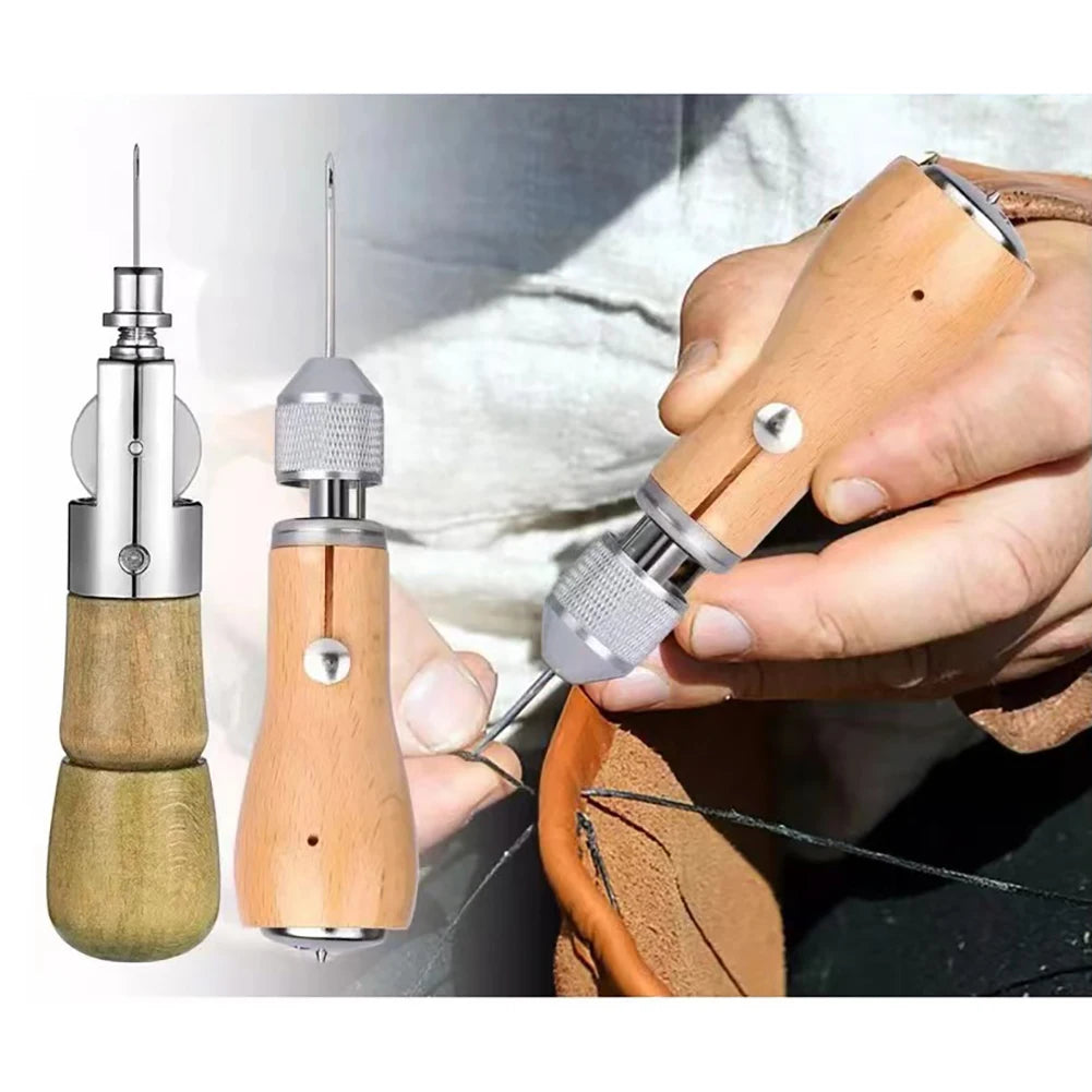 Leder Nähahle Set mit Speedy Lock Stitcher – Profi Handnähmaschine für Leder, Canvas & Reparaturen