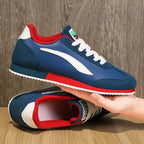 WONST Herren Sneakers – Klassische Blaue Lederschuhe, Sportlich &amp; Modisch, Laufschuhe für Training und Alltag 