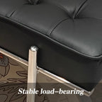 Luxus Leder Ottoman Sitzbank – Moderner Schuhwechsel-Hocker für Flur, Wohnzimmer & Eingangsbereich