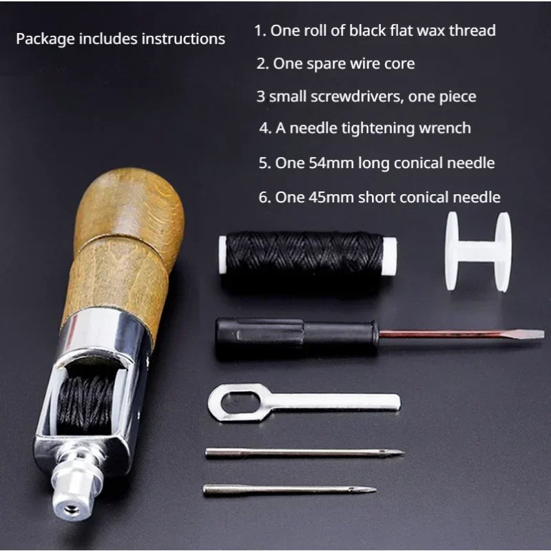 Machine à main DIY pour le cuir – Ustensiles de cuisine avec des outils de bricolage pour l'entretien et la réparation 