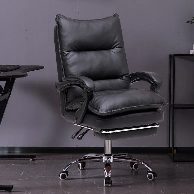 Ergonomischer Gaming Chair aus Leder – Bequemer Sofa-Gamingstuhl mit hoher Rückenlehne, Drehfunktion & Armlehnen für Schlafzimmer, Büro & Gaming Setup