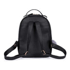 AIZHIYI Mochila para mujer y mujer – Kleiner PU Leder Schulrucksack mit Katzenmotiv, leicht &amp; wasserabweisend