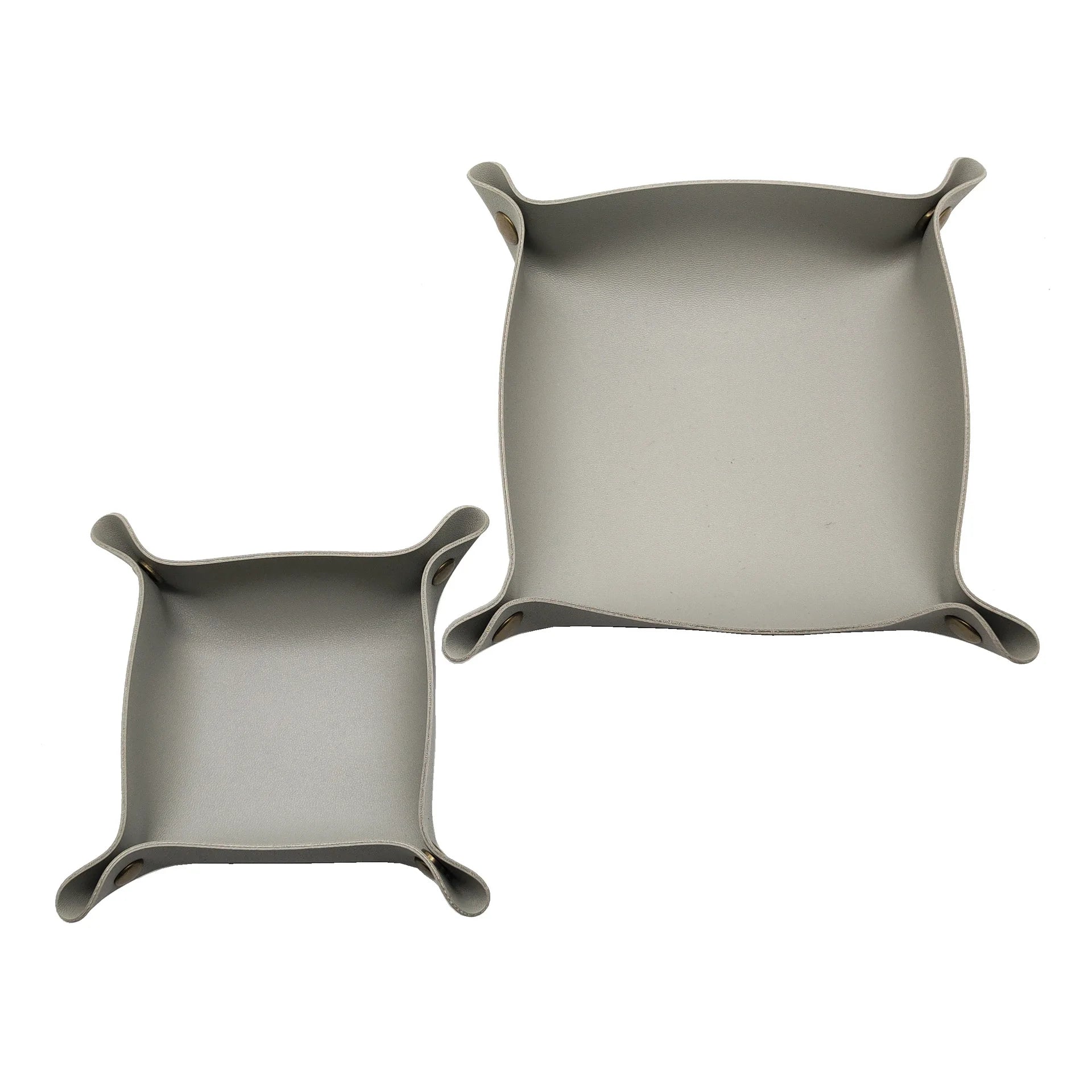 Nordic PU Leder Ablageschale 20×20 cm – Stilvolle Aufbewahrungsbox & faltbares Ordnungstablett für Haushalt & Reise