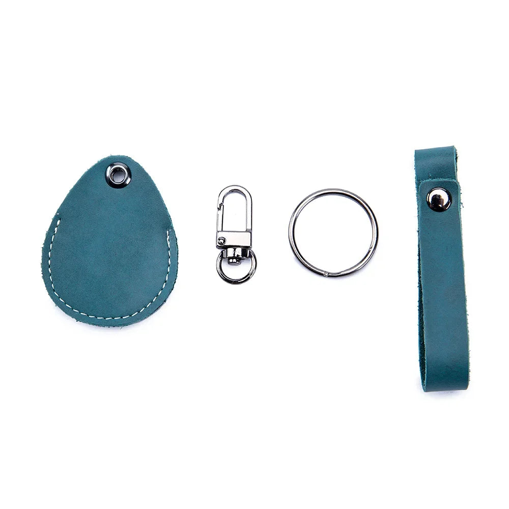 Personalisierbare Lederhülle für StarLine S96 & PIK Intercom – Premium Schutzcover aus Rindsleder für Alarm- & IC-Tags mit Schlüsselanhänger