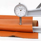 Honigoranges Top-Layer Rindsleder mit Lychee-Prägung – Weiches Echtleder 1,5 mm für Sofa, Kopfteil, Taschen &amp; Polster