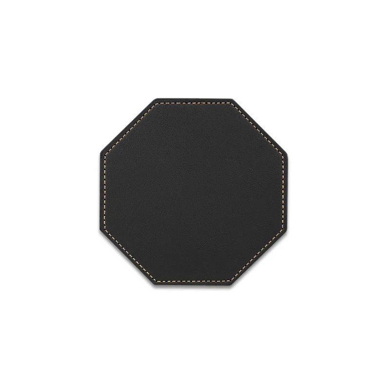Moderne Untersetzer aus Kunstleder – Stilvolle Getränkeunterlagen für Kaffee, Tee & Wasser | Dekorative Tischsets im Leder-Look