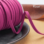 Flaches geflochtenes Kunstveloursband 5 mm – 5 Yards Faux Suede Kordel für Schmuck, Armbänder & DIY Handarbeit