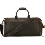 Newsbirds Leder Anzugtasche für Herren – Faltbare Suit Bag & Reisetasche aus echtem Rindsleder für Anzüge, Jacken & Wochenendtrips