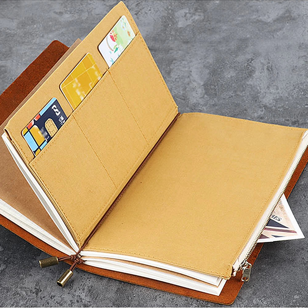 Pochette de voyage en toile pour carnet de notes et cartes de voyage – Pochette de rangement longue durée pour documents et articles de voyage