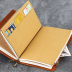 Pochette de voyage en toile pour carnet de notes et cartes de voyage – Pochette de rangement longue durée pour documents et articles de voyage