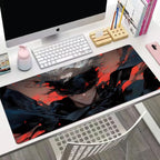Satoru Gojo XXL Anime Schreibtischunterlage aus PU Leder - Alfombrilla de ratón para juegos en el diseño de Jujutsu Kaisen para oficinas, dormitorios y deportes electrónicos