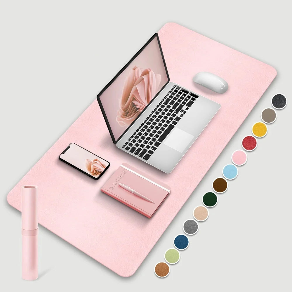 Große PU Leder Schreibtischunterlage 60 × 30 cm – Wasserdichte Office & Gaming Desk Pad für Maus, Tastatur und Laptop