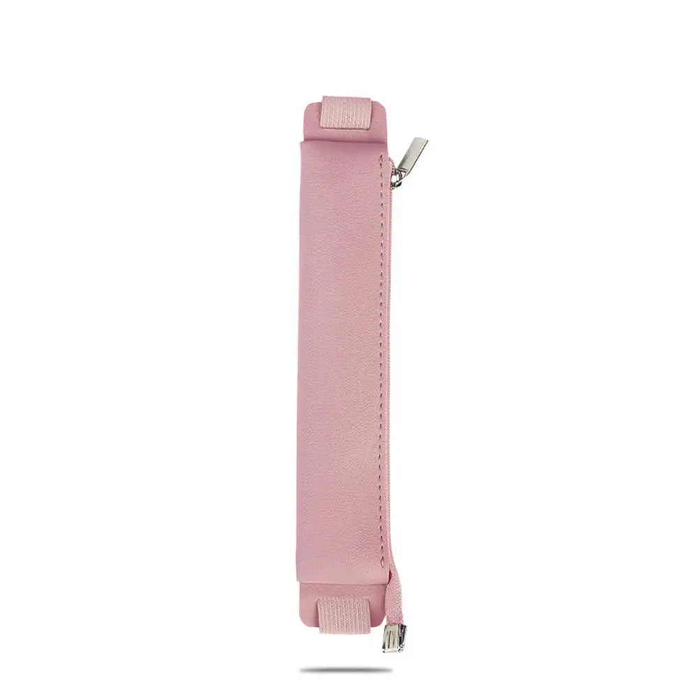 Support en cuir PU avec étui de transport – Support élégant avec bandes élastiques pour bureau, planificateur et carnet de notes 