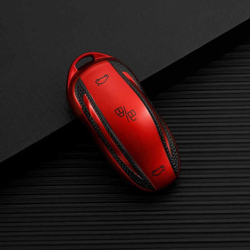 Étui de protection en cuir TPU de qualité supérieure pour Tesla – Étui de clé intelligent pour modèle 3, modèle Y, modèle S et modèle X