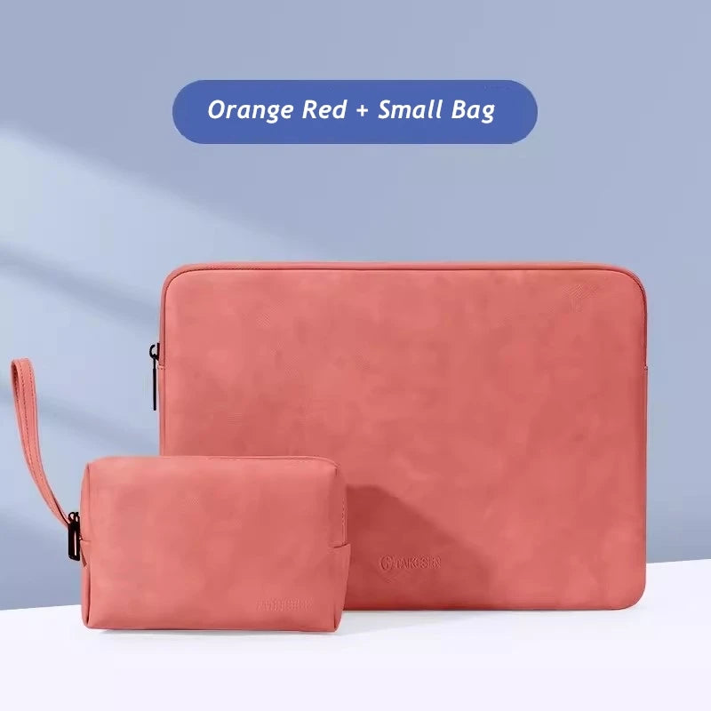 PU-Leder Laptophülle – Elegante Laptop-Tasche für 12–16 Zoll MacBook, ASUS, Huawei & Notebook, Unisex