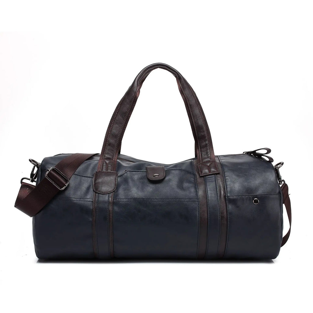 RUIMOM Vintage Sporttasche aus Lederoptik – Große Fitness- &amp; Reisetasche als Schulter- und Messenger Bag para mujeres y hombres