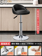 Designer Leder Barhocker in Schwarz – Moderner minimalistischer Barstuhl, ergonomisch & komfortabel für Bar, Schlafzimmer und Gewerbe