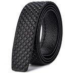 Herren Leder Gürtel ohne Schnalle – 3,5 cm Breite aus echtem Rindsleder in Schwarz, Braun, Blau, Grau & Weiß