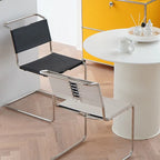 Nordischer Designer-Lederstuhl aus Sattelleder – Moderner Lounge- & Wohnzimmerstuhl mit Edelstahlgestell für Wohnraum, Hotel & Bar