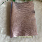Metallisch glänzendes Echtleder Rindsleder – Gold & Silber Top Layer Leder 20 × 30 cm für DIY Taschen & Accessoires