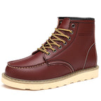 laikihan Botas altas de cuero para hombre, botines de motorrad y punk, botas de invierno y herbstschuhe hechas a mano