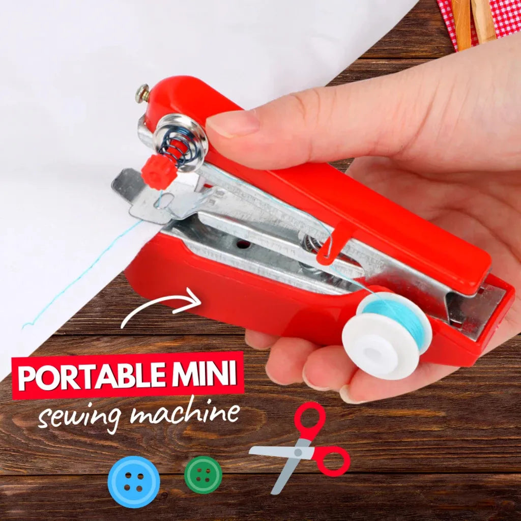Tragbare Mini-Handnähmaschine – Kabelloses Handgerät für DIY, Kleidung & Leder, Schnell & Vielseitig