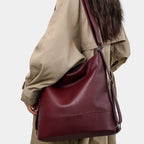 VANDERWAH Damen Leder-Rucksack 2025 – Hochwertiger, wasserfester Rucksack mit großem Stauraum für Reise, Schule & Alltag