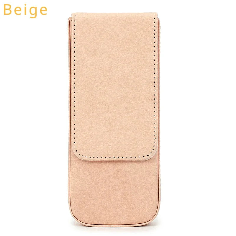 Luxuriöses Füllfederhalter-Etui aus echtem Leder – Premium Stifteetui mit 2/3/6/12 Fächern für Büro & Schule