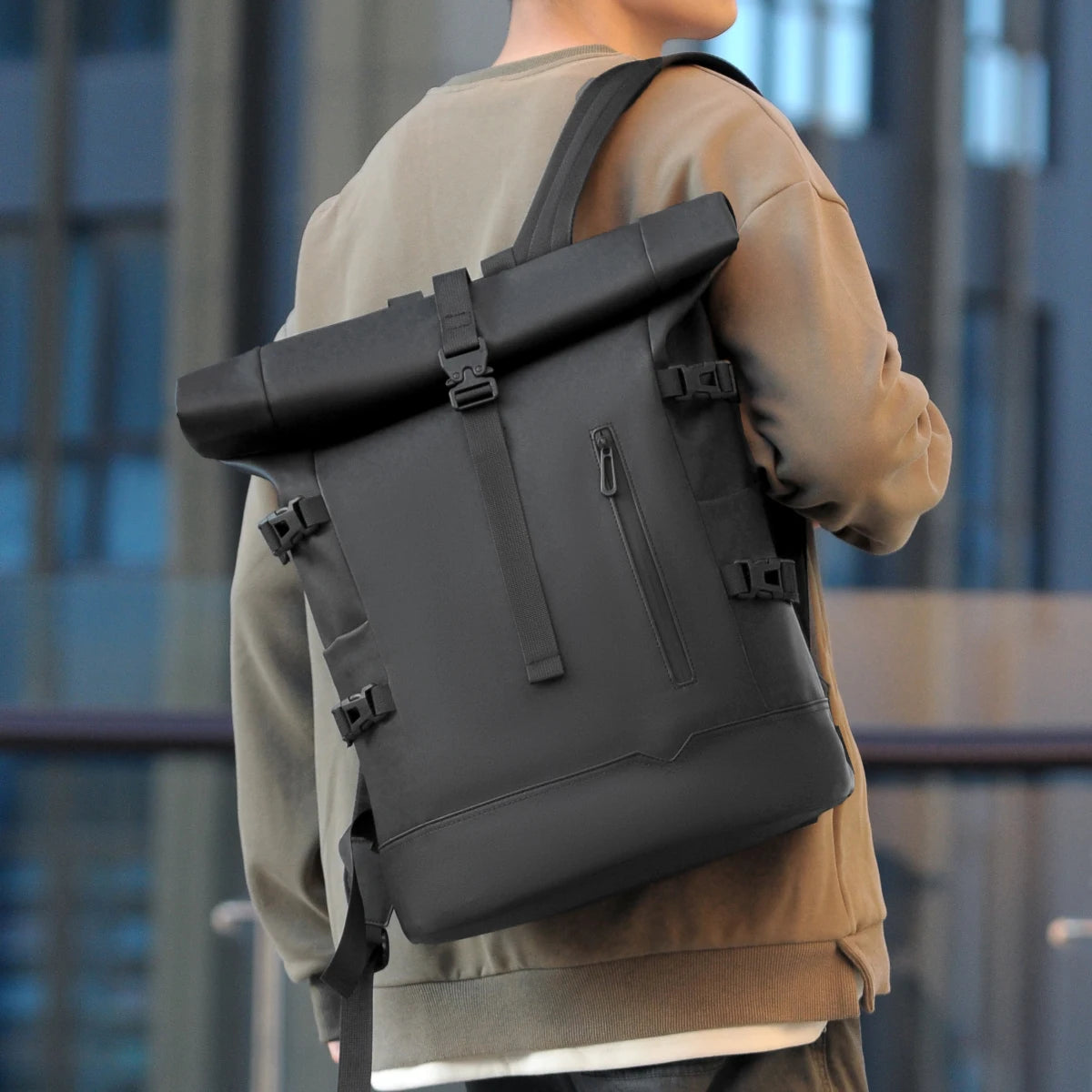 MYCO Business Rucksack Unisex – Großer Laptoprucksack für 17,3 Zoll, erweiterbar & leicht für Pendeln, Studium & Reisen
