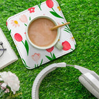 Personalisierte PU-Leder Setzer 10 cm (4 Zoll) – Runde oder quadratische Getränkeunterlagen mit Wunschdesign | Stilvolle Geschenkidee para Hochzeit &amp; Zuhause