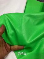 Dünnes weiches Kunstleder Meterware – Tissu en cuir PU élastique avec revêtement pour vêtements, sacs et projets de bricolage 