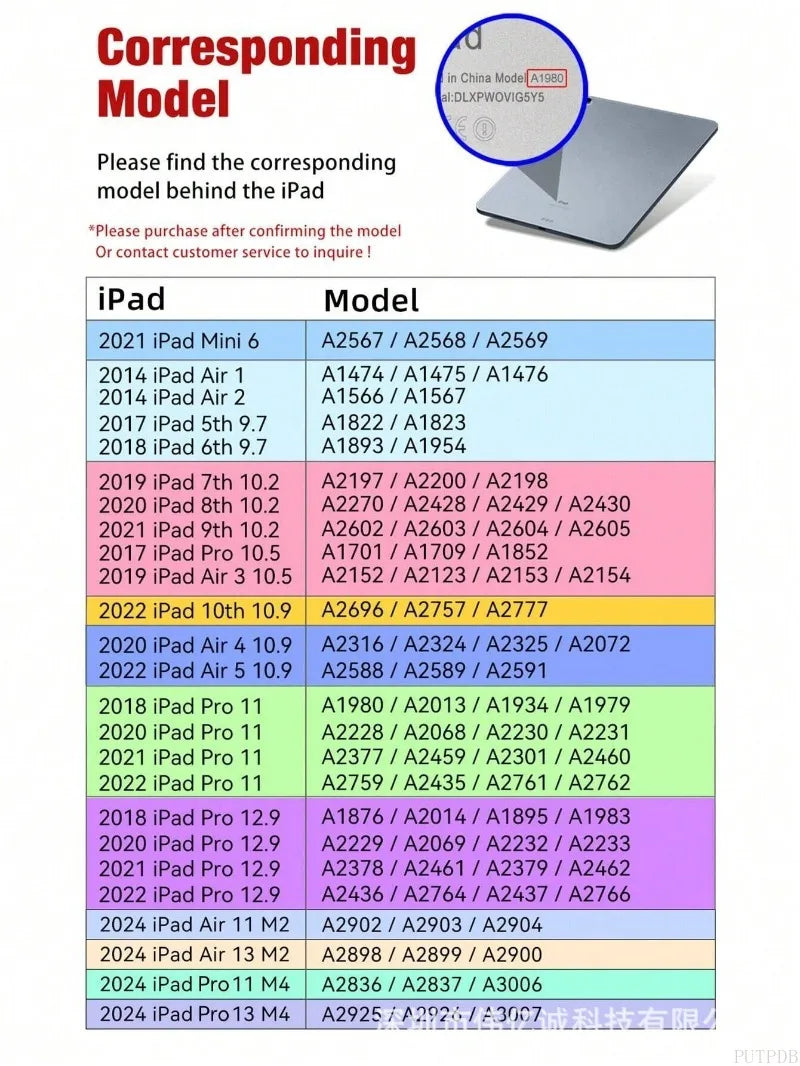 Étui de luxe en cuir PU Crown pour iPad 9.7, 10.2 et 10.9 pouces – Housse de protection élégante pour tablette avec couronne scintillante, fonction support et veille-réveil 