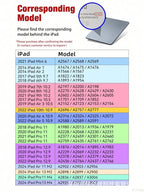 Étui de luxe en cuir PU Crown pour iPad 9.7, 10.2 et 10.9 pouces – Housse de protection élégante pour tablette avec couronne scintillante, fonction support et veille-réveil 