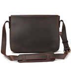 Newsbirds Vintage Herren Leder-Aktentasche – Crazy Horse Laptop Messenger Bag para oficina y oficina 