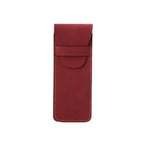 Vintage Leder Optik Stifteetui – Estuche para bolígrafos compacto para escuela, oficina y negocios | Mini Schreibwaren Organizer para mujeres y hombres 
