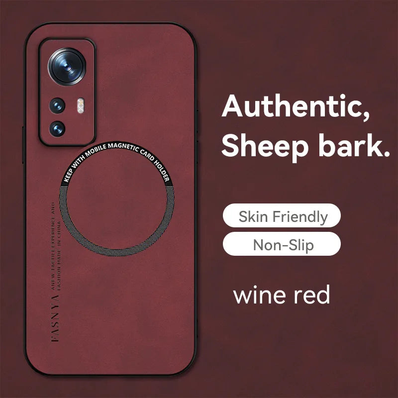 Funda de cuero magnética premium para Xiaomi Mi &amp; Poco – Funda de cuero vintage con protección voll, anti-kratz, anti-fingerabdruck y staubdicht